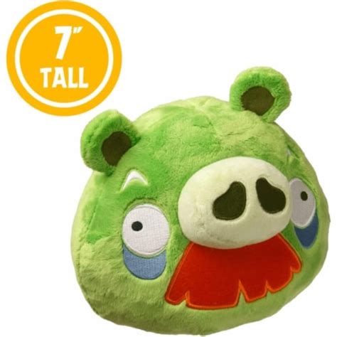 Angry Birds Green Moustache Foreman Pig Plush Bad Piggies 7 Pillow Doll ...