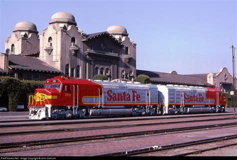 ATSF 101 Atchison, Topeka & Santa Fe (ATSF) EMD FP45 at San Bernardino ...