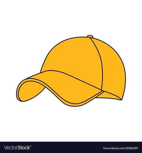 a yellow baseball cap on a white background