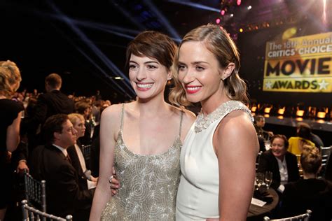 Are Emily Blunt and Anne Hathaway Friends?