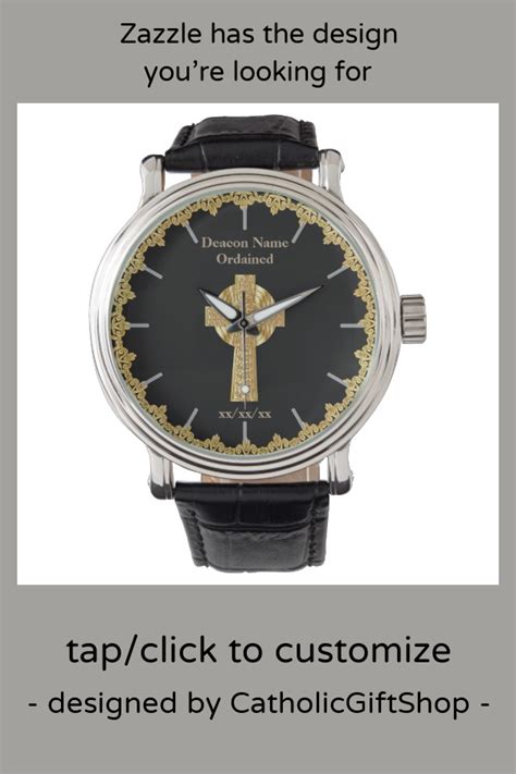 Deacon Ordained Ordination Gift Commemorative Wristwatch | Zazzle.com | Wrist watch, Wristwatch ...