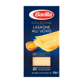 Barilla - Lasagna All'Uovo (last validated: Oct 2021) - Fight Dual Food