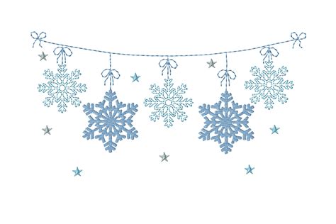 Snowflake Garland Clipart | ubicaciondepersonas.cdmx.gob.mx