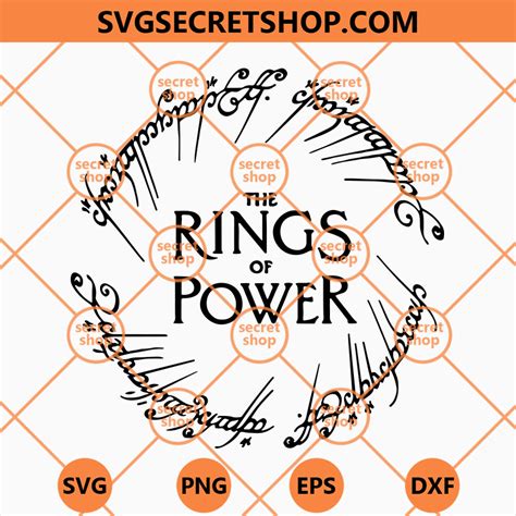 The Rings Of Power Logo SVG, The Lord Of The Rings SVG, Rings Of Power SVG - SVG Secret Shop