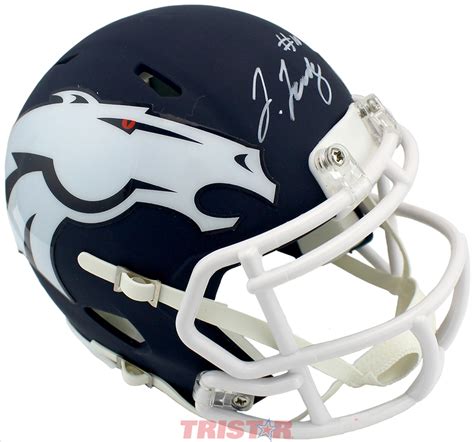 Jerry Jeudy Autographed Denver Broncos AMP Mini Helmet