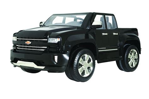 12 Volt Chevy Silverado Truck Ride On Toy for Two Kid's W461-P - Black, 2.5 mph 840009107023 | eBay