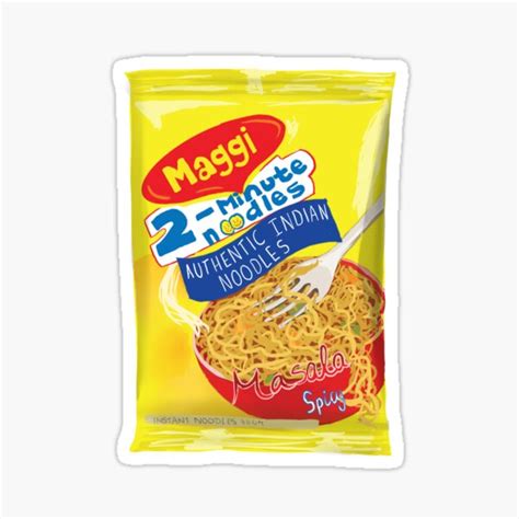 "Maggi Noodles Sticker " Sticker for Sale by Maaryart | Redbubble