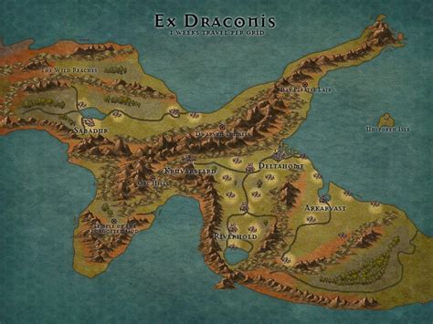 [Art] Ex-Draconis, my current campaign setting. : r/DnD