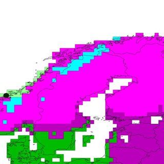 The different climate zones in Norway as according to the Köppen-Geiger ...