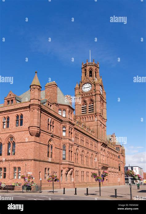 Barrow-in-Furness Town Hall, Cumbria, England, UK Stock Photo - Alamy