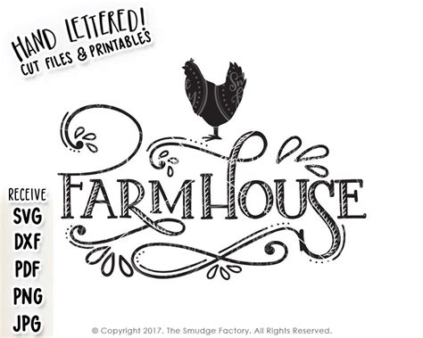 Free Farmhouse Fonts Svg