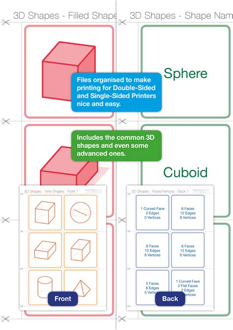 3D Shapes | Flash Cards | Teaching Resources
