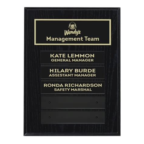 AW1881: Manager Plaque - Awards & Recognition