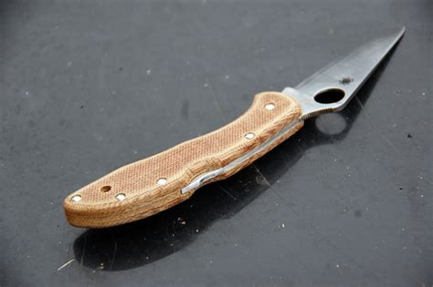 Spyderco Delica 4 custom Micarta scales (v.1.1) - G10.lt Custom Made ...