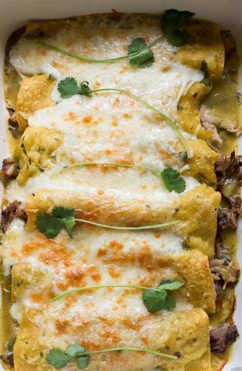 PORK CHILE VERDE ENCHILADAS (Gluten Free Ingredients) | Dinners By Delaine