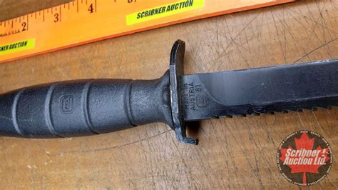 Glock 81 Knife w/Black Plastic Sheath (12")