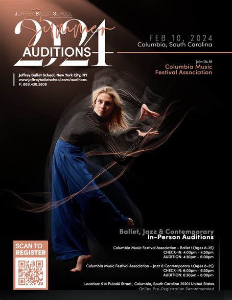 Joffrey Ballet School Summer Auditions - Columbia Music Festival Association