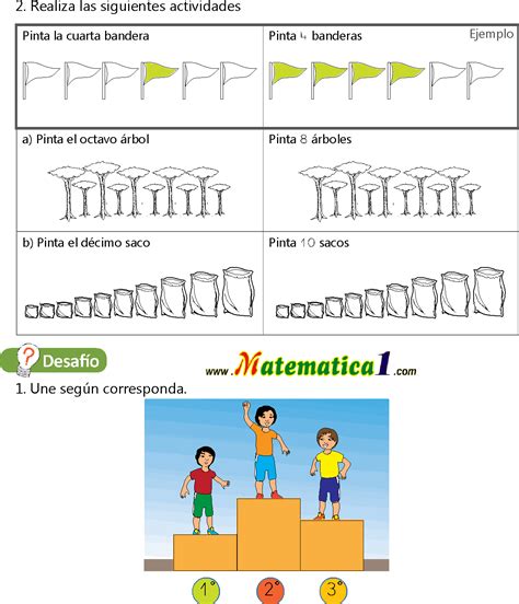 NUMEROS ORDINALES Y CONOCIENDO LOS NUMEROS HASTA EL 100 EJERCICIOS DE MATEMATICA 1–PRIMERO ...