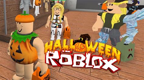 ROBLOX HALLOWEEN TRICK OR TREATING IN HALLOWSVILLE | RADIOJH GAMES - YouTube