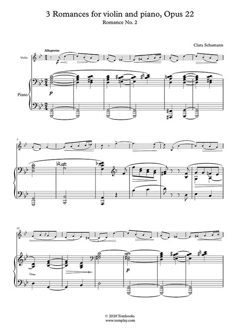 Clara-Schumann Violin Sheet Music to download and print