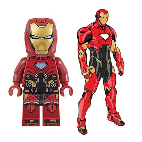 Iron Man Armor Mark 35 Red Snapper Marvel Lego