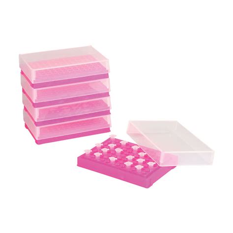 PCR Plate Preparation and Storage Racks Pink 5 Pk from Cole-Parmer