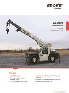 Grove Specifications CraneMarket