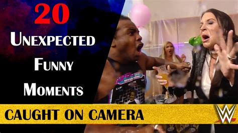 20 Unexpected WWE Funny Moments Caught On Camera - YouTube