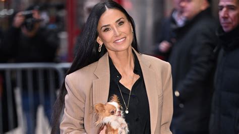 Demi Moore criticized by fans after taking dog Pilaf to 'loud' Madonna concert | HELLO!