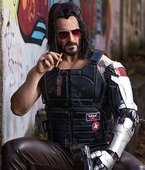 New Johnny Silverhand Cyberpunk 2077 Keanu Reeves Vest Jacket | eBay