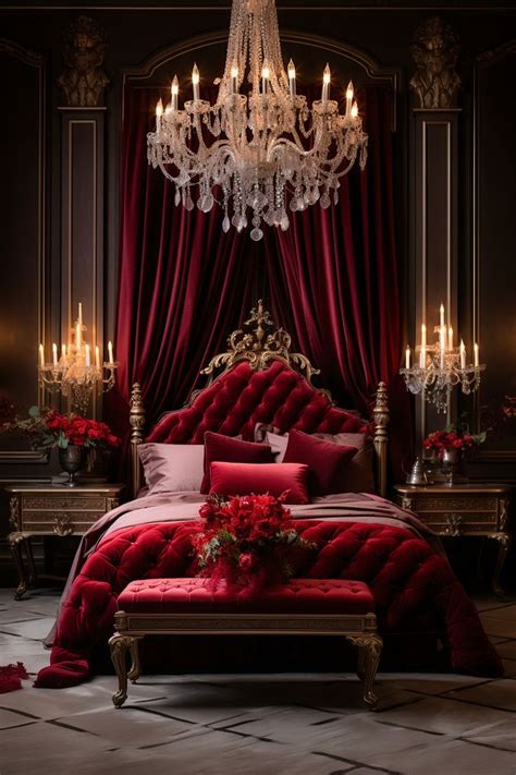 Ruby Red Romance: An Opulent Red Bedroom for the Romantic | Colorful bedroom design, Bedroom red ...