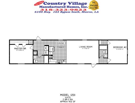 Mobile Home Layouts 14x70 - New Home Plans Design