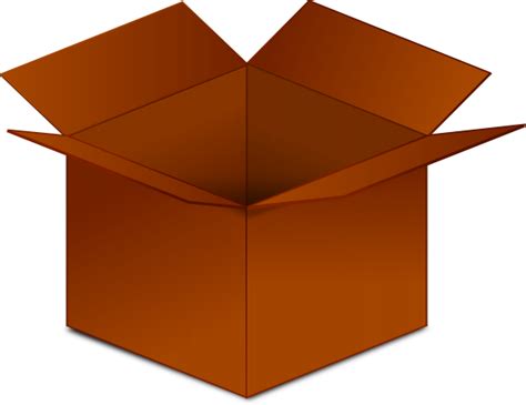 Open Cardboard Box Clip Art at Clker.com - vector clip art online ...