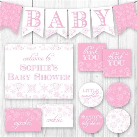 Little Snowflake Baby Shower Package Baby It's Cold