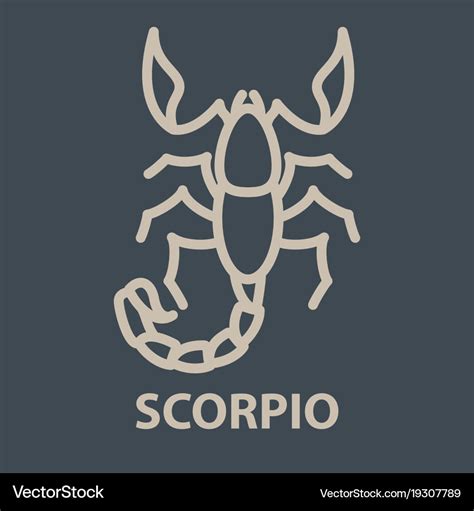 Scorpio logo template Royalty Free Vector Image