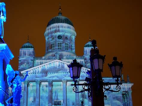 Helsinki Cathedral | Helsinki Cathedral lit up at night with… | Flickr