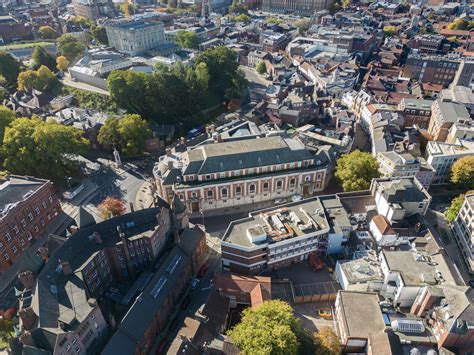 Norwich aerial image - The old Barclays Bank building on Bank Plain ...