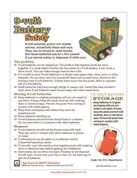 Battery Safety & Disposal – saukfire