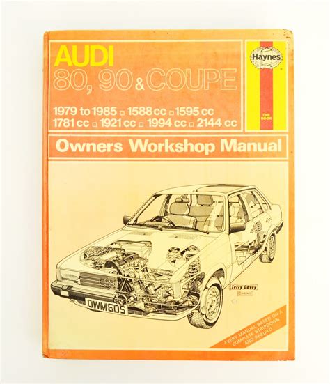 Haynes Audi Owners Workshop Manual Audi 80 90 Coupe Owners - Etsy