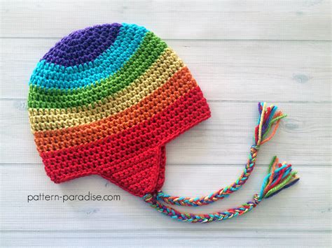 Free Crochet Pattern: Easy Earflap Hat | Pattern Paradise