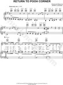 Kenny Loggins "Return to Pooh Corner" Sheet Music in A Major (transposable) - Download & Print ...