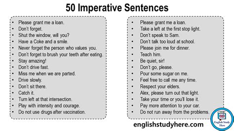 Imperative Sentences Archives - English Study Here