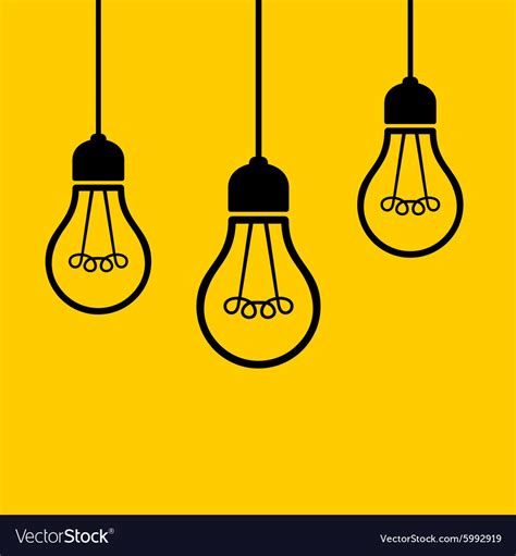 Light bulbs hanging from the ceiling Royalty Free Vector