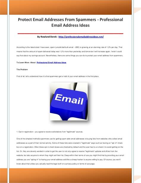 Professional email address ideas