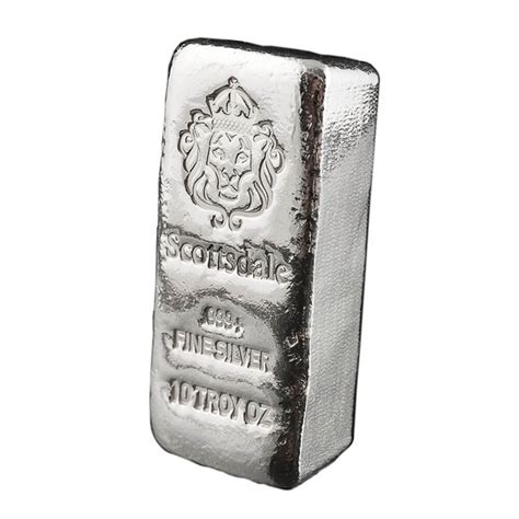 Buy 10 oz Silver Bars Online | .999 Pure Silver | Scottsdale Mint