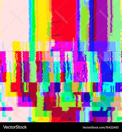 Colorful glitch warp background Royalty Free Vector Image