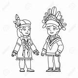Dibujos De Niños Indigenas Para Colorear  Vsun sketch template