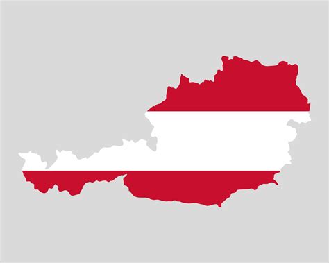 State borders of country Austria. Austrian border. Austria map. Card ...