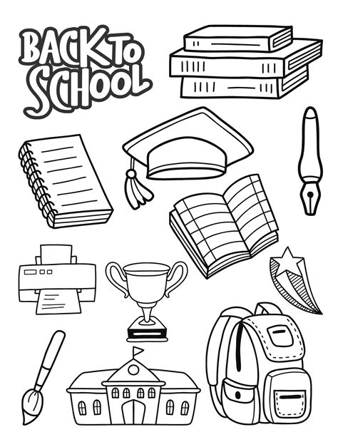 Free School Coloring Pages Print