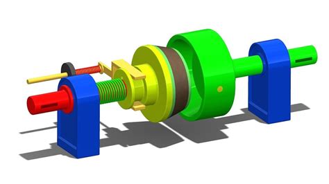 Cone Clutch Working Animation | Friction Clutch | Solidworks Animation | Solidworks, Clutch ...